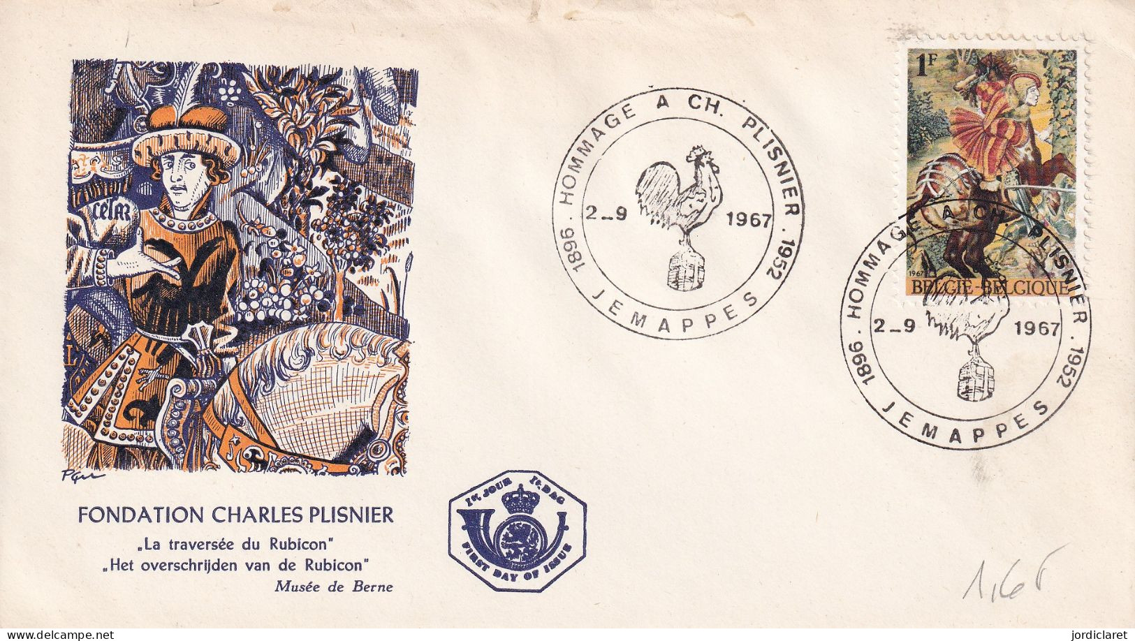 POSTMARKET BELGICA   1967 - Hoendervogels & Fazanten