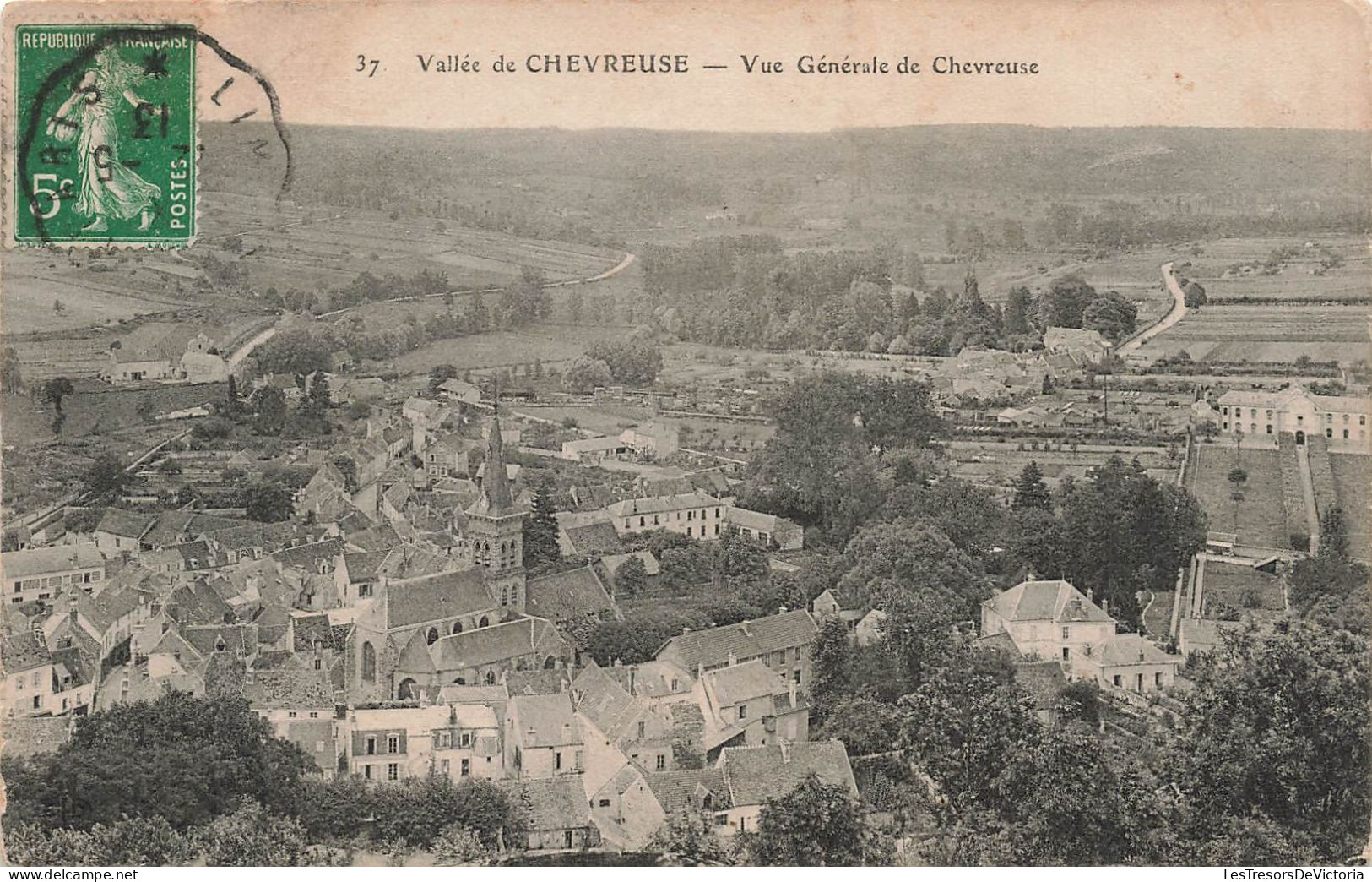 FRANCE - Vallée De Chevreuse - Vue Générale De La Ville - Carte Postale Ancienne - Chevreuse