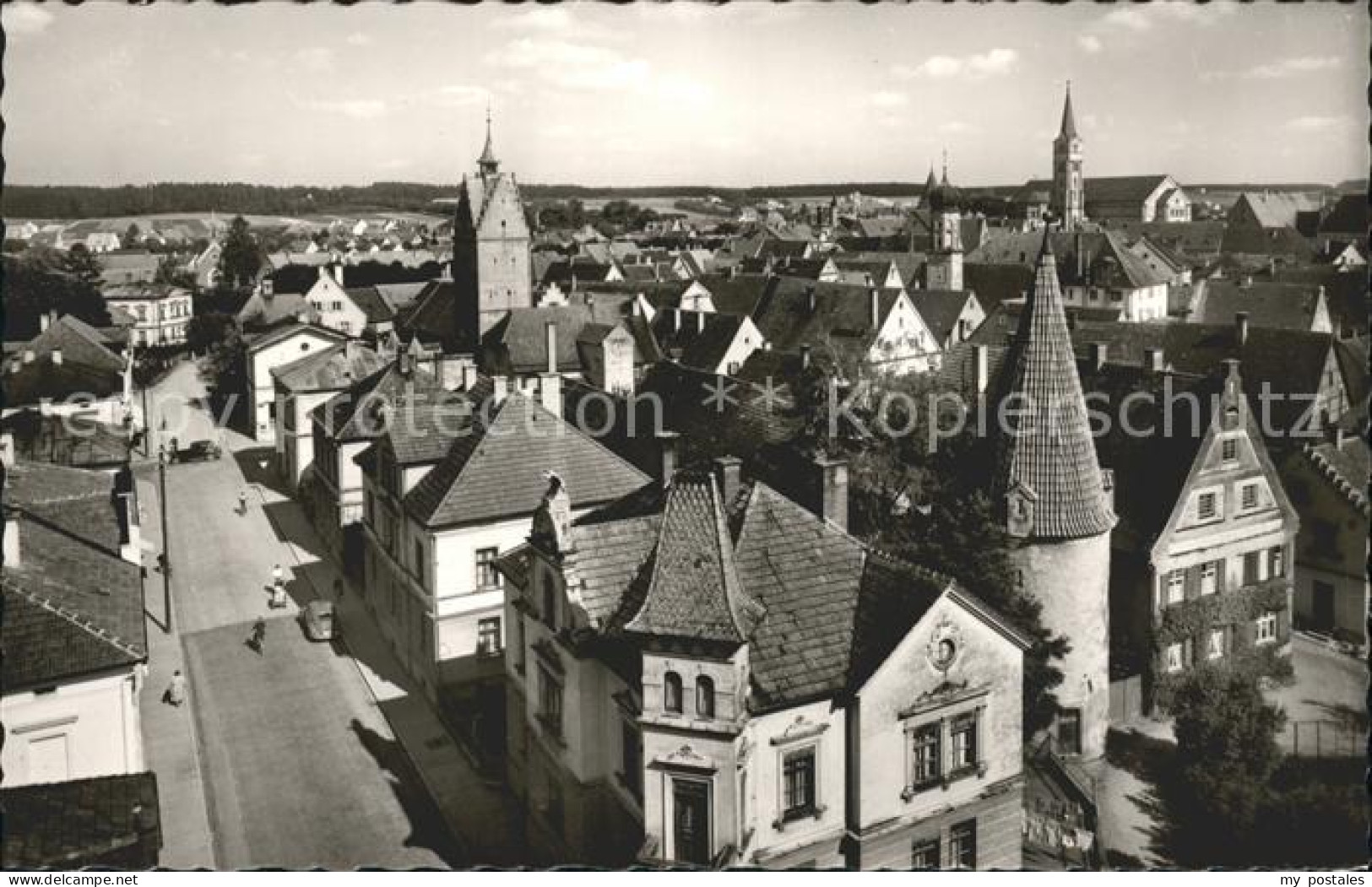 41815380 Weissenhorn Stadtmitte Mit Unterem Tor Und Pruegelturm Weissenhorn - Weissenhorn