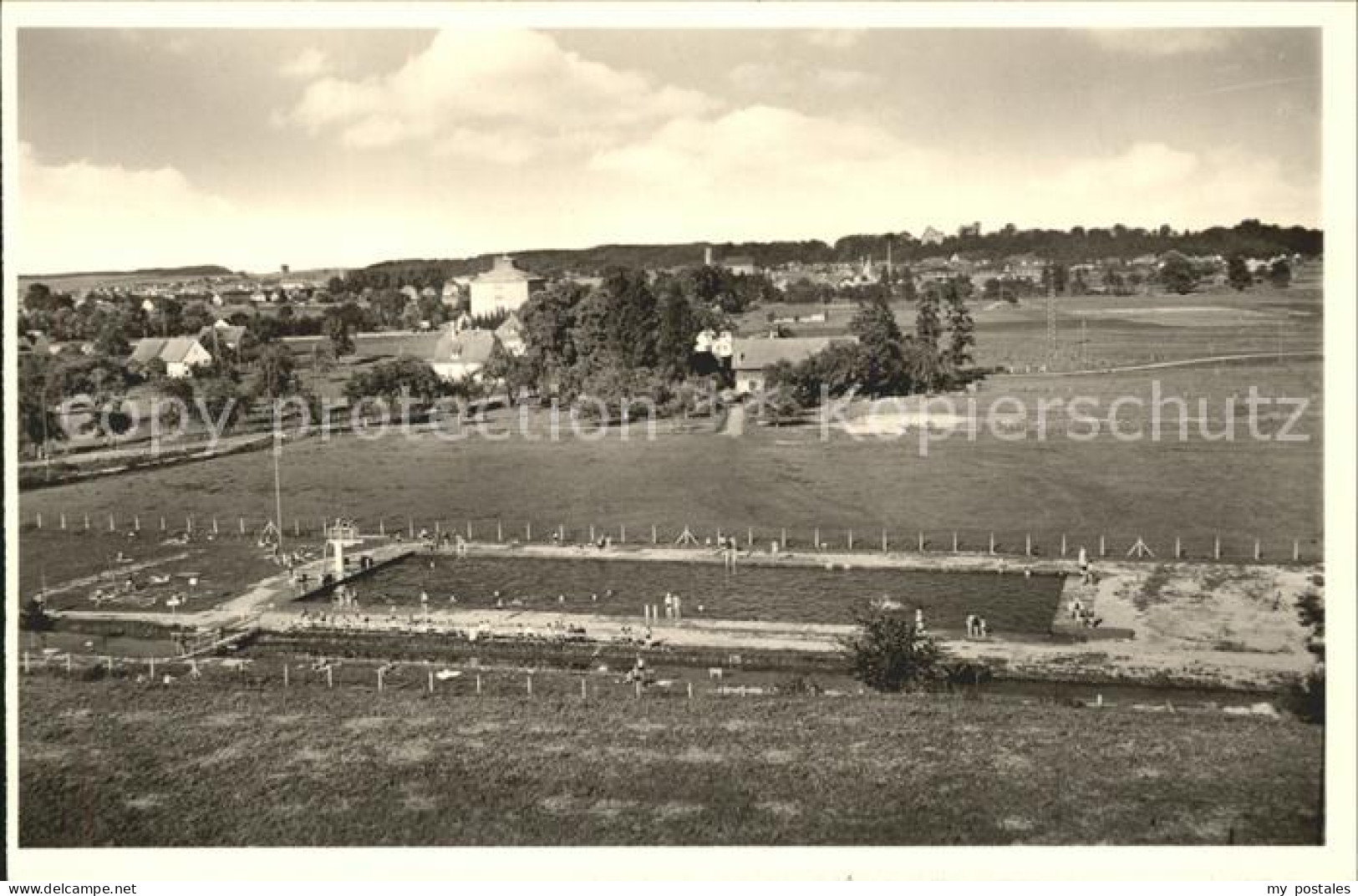 41815368 Illertissen Panorama Mit Freibad Schwimmbad Illertissen - Illertissen