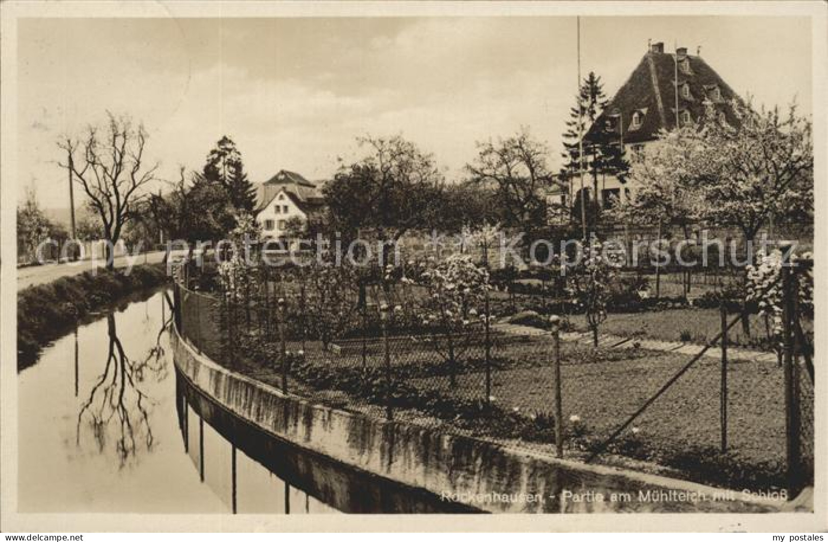 41815340 Rockenhausen Partie Am Muehlteich Mit Schloss Rockenhausen - Rockenhausen