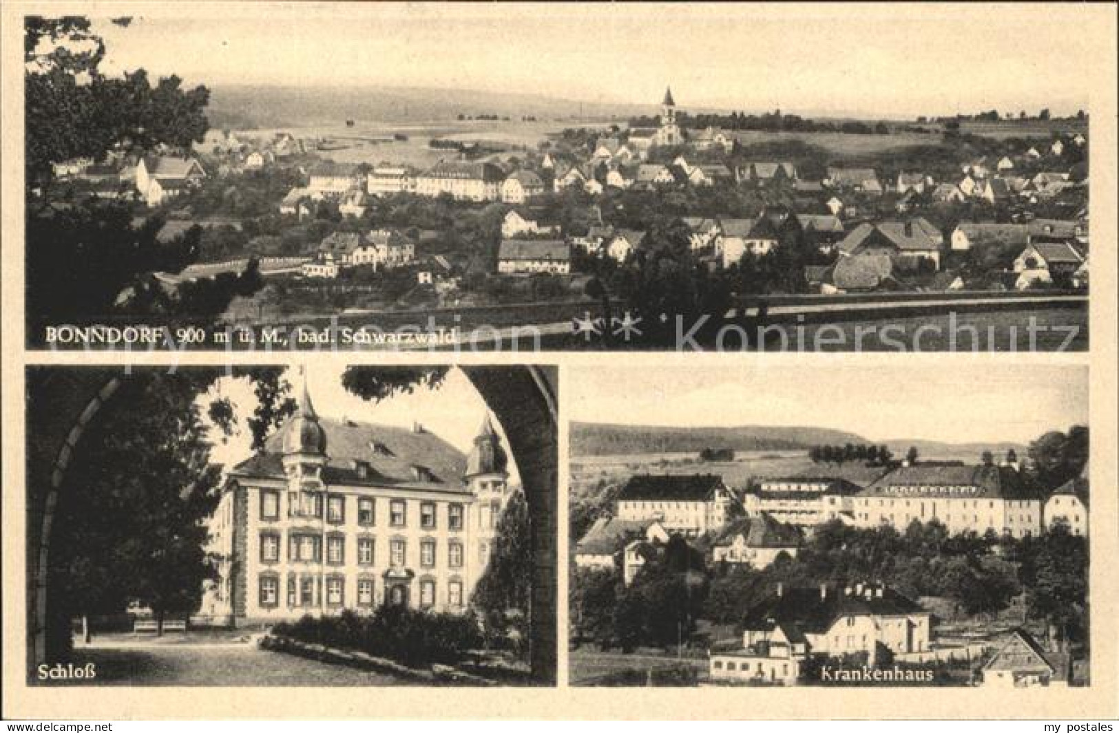 41815273 Bonndorf Schwarzwald Totalansicht Schloss Krankenhaus Bonndorf Schwarzw - Bonndorf