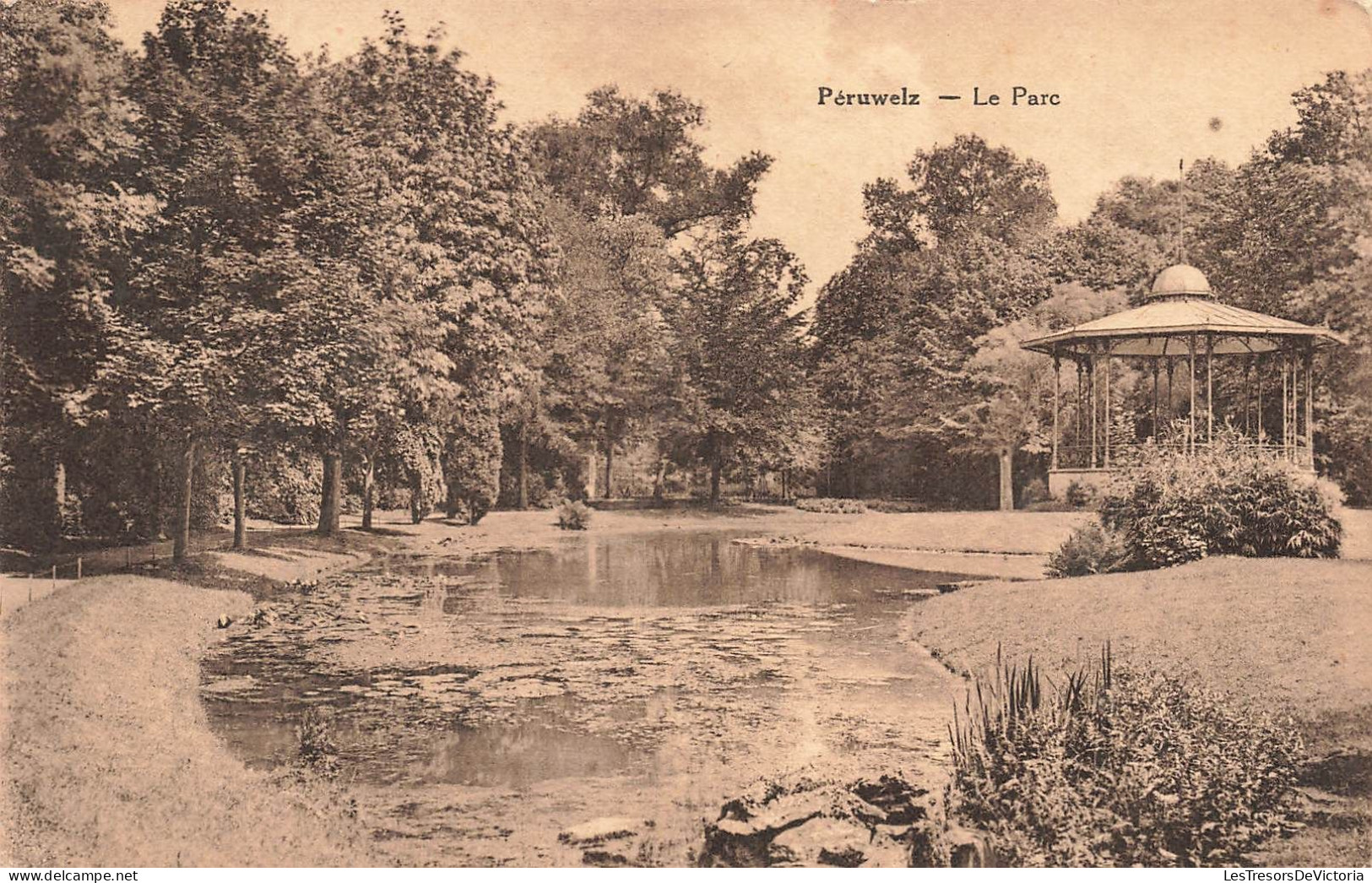 BELGIQUE - Péruwelz - Le Parc - L'Etang- Carte Postale Ancienne - Péruwelz