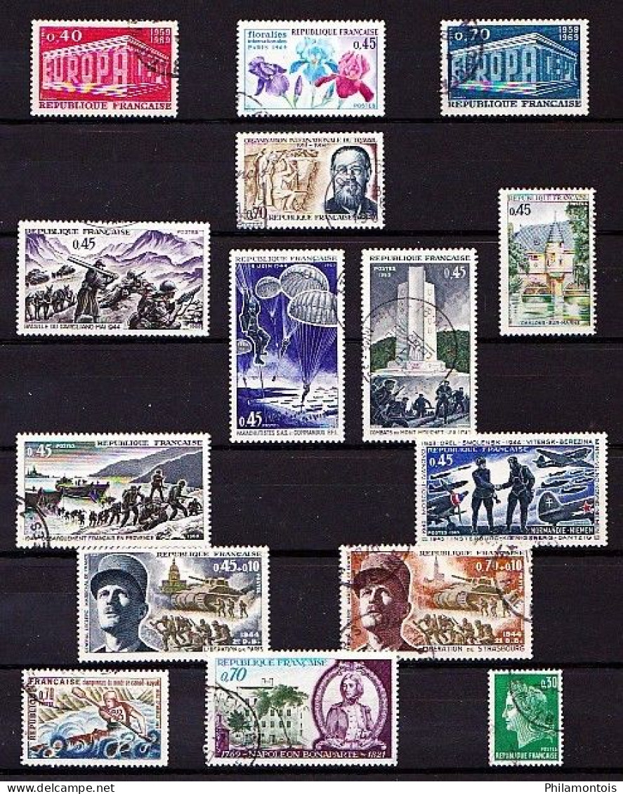 FRANCE - Année Complète 1969 - N° 1582 à 1620 - Oblitérés - Très Beaux - 1960-1969