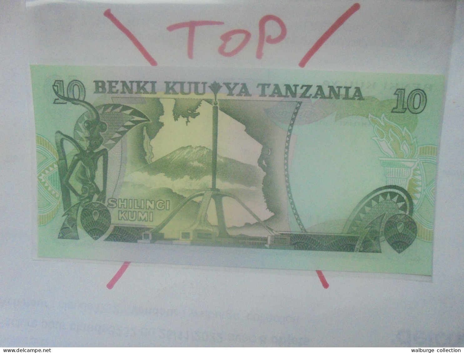 TANZANIE 10 SHILLINGS 1978 Neuf (B.32) - Tansania
