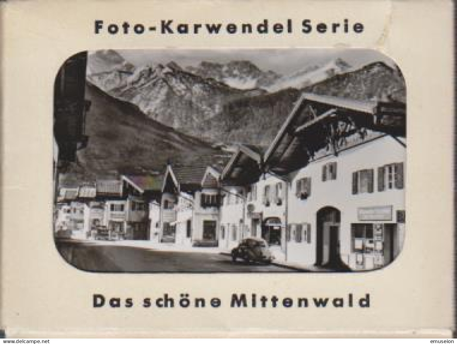 Das Schöne Mittenwald. Foto-Karwendel Serie. 12 Original-Fotos. - Alte Bücher