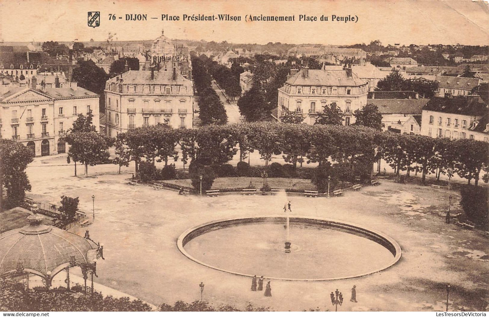 FRANCE - Dijon - Place Président Wilson - Anciennement Place Du Peuple - Carte Postale Ancienne - Dijon