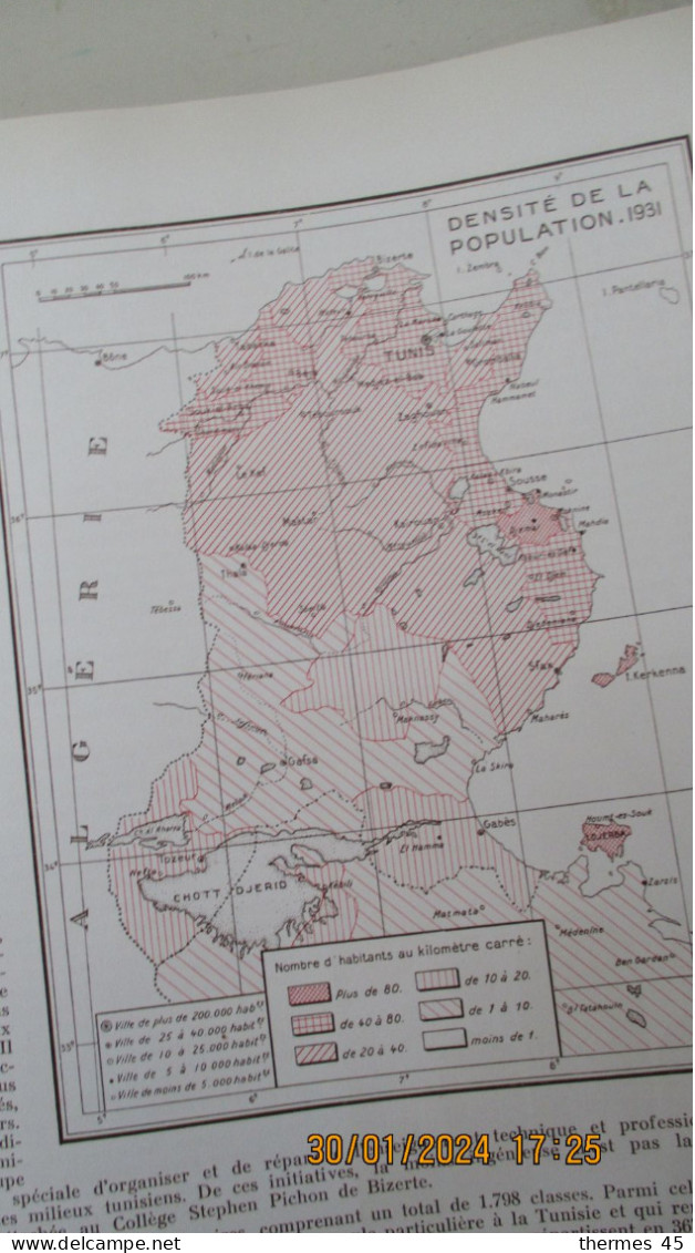 TUNISIE / ATLAS Historique, Géographique, Economique et Touristique / Horizon de France - Paris 1936.