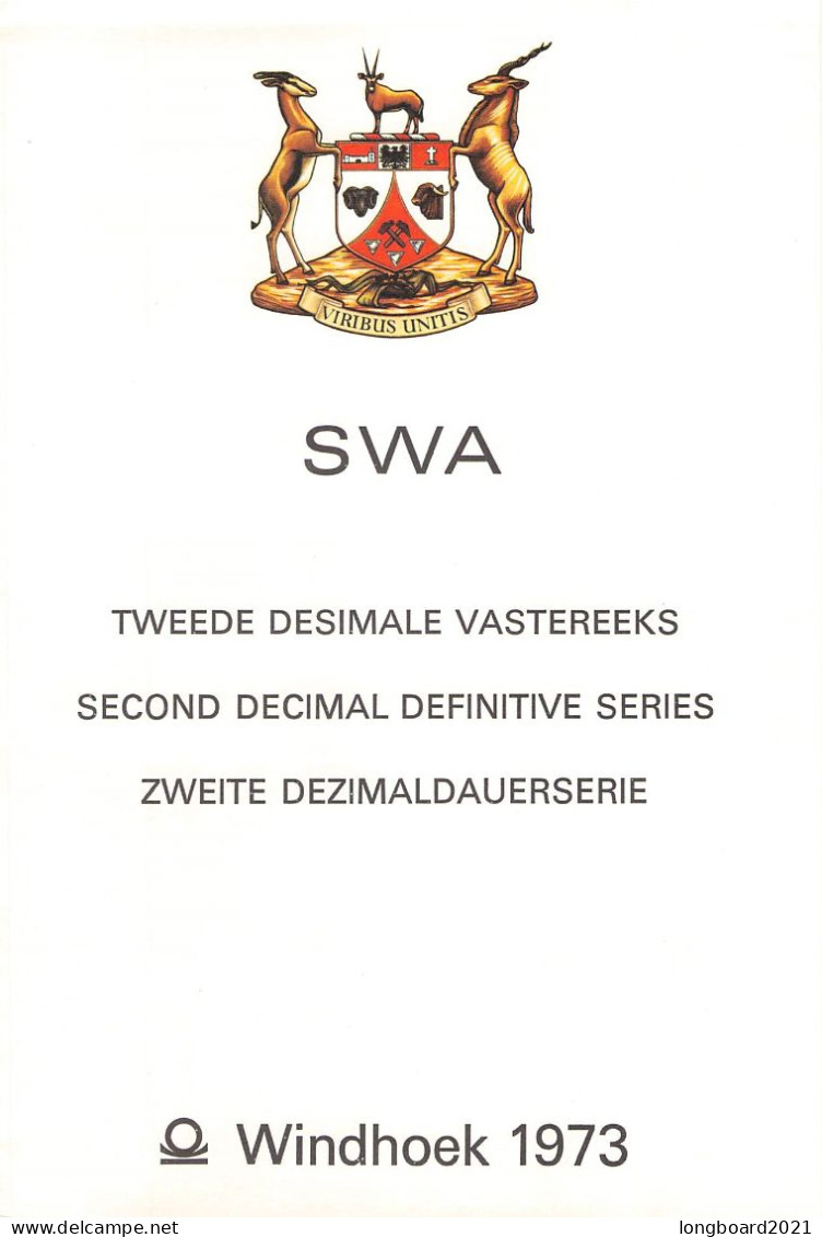 SOUTH WESTAFRICA - SECOND DECIMAL DEFINITIVE SERIES 1973 / 5004 - África Del Sudoeste (1923-1990)