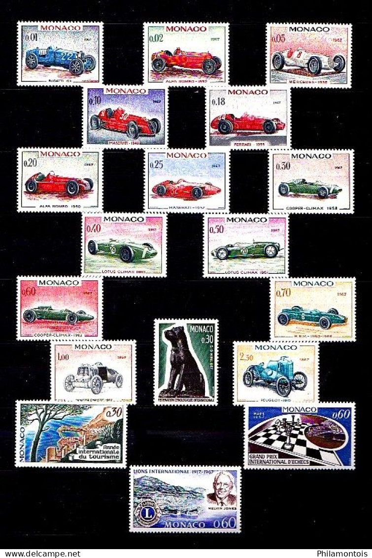 MONACO - Collection Complète 1965/1970 - N° 664 / 846 - Neufs N** - Très Beaux - Collections, Lots & Series