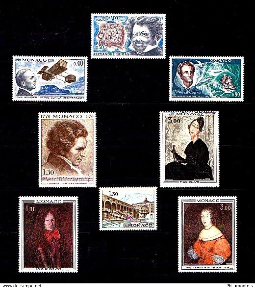 MONACO - Collection complète 1965/1970 - N° 664 / 846 - Neufs N** - Très beaux