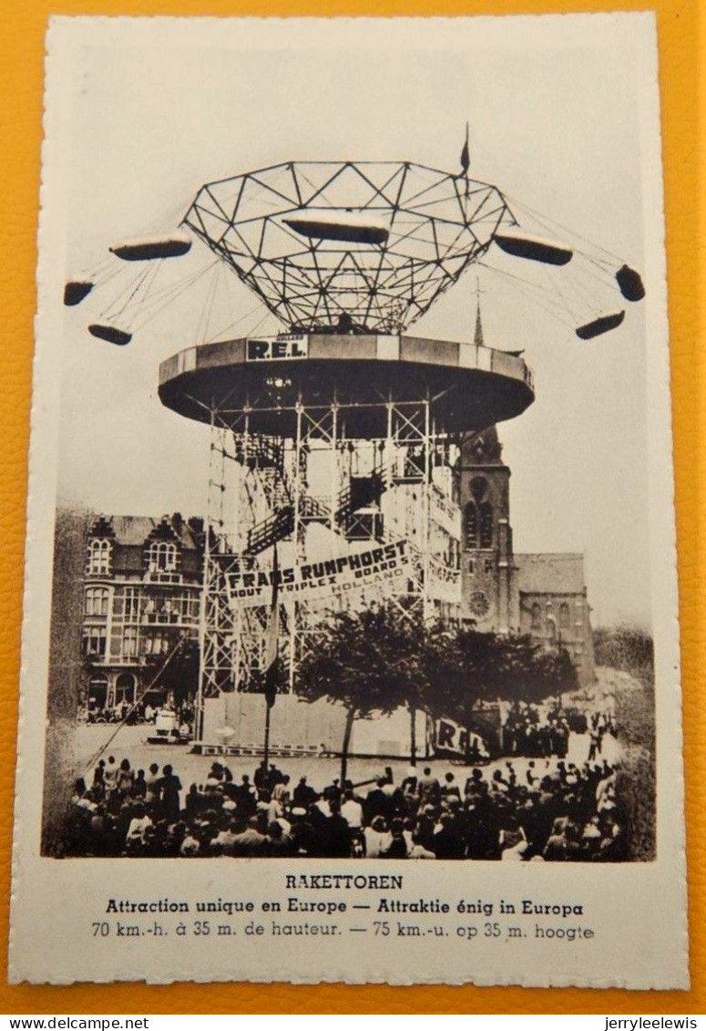 BRUXELLES - JETTE  - Le  RAKETTOREN , Attraction En 1948 Sur La Place Cardinal Mercier - Fêtes, événements