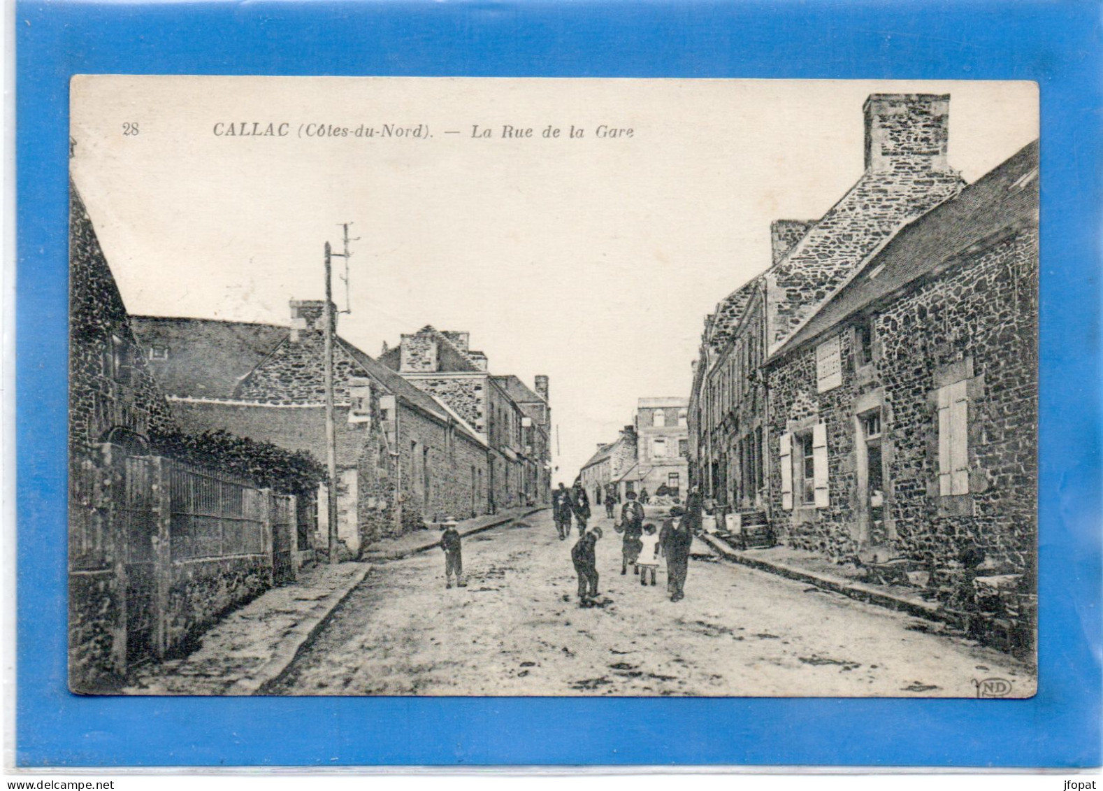 22 COTES D'ARMOR - CALLAC La Rue De La Gare (voir Description) - Callac