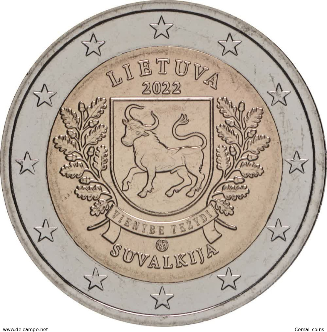 2 Euro 2022 Lithuania Coin - Suvalkija. - Lithuania