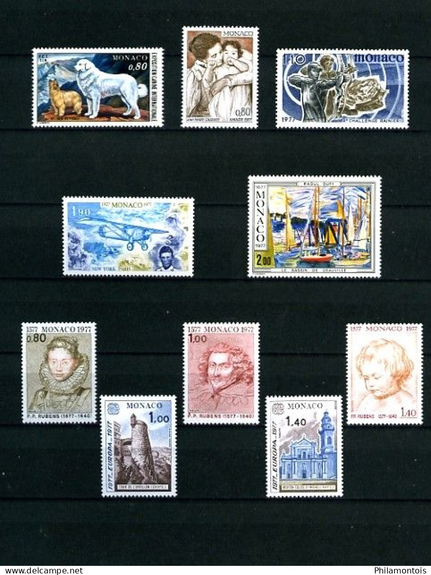 MONACO - Collection Complète 1976/1980 - N° 1043 / 1263 - Neufs N** - Très Beaux - Lots & Serien