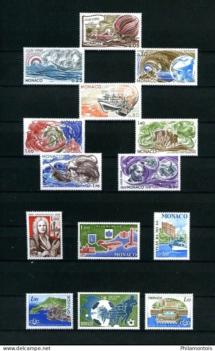 MONACO - Collection complète 1976/1980 - N° 1043 / 1263 - Neufs N** - Très beaux