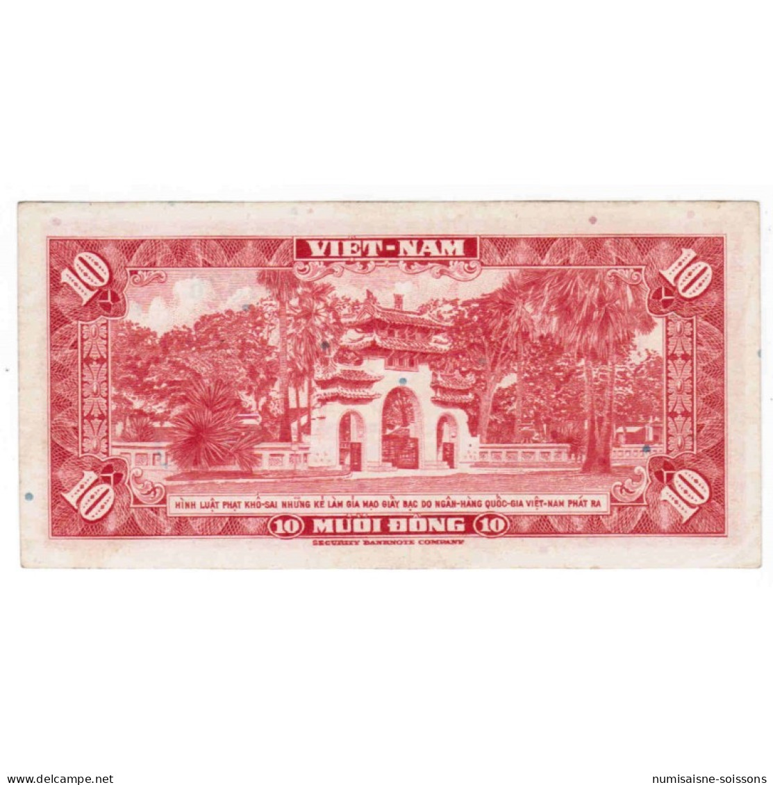 VIETNAM DU SUD - PICK 5 A  - 10 DONG - NON DATE (1962) - TTB+ - Viêt-Nam