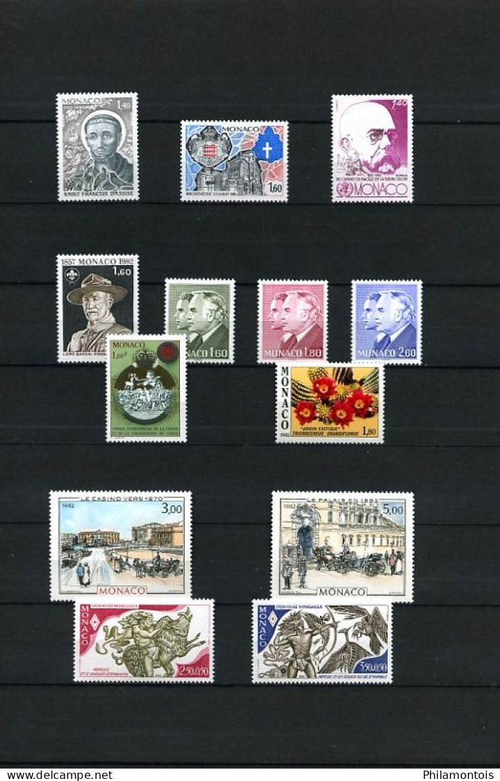 MONACO - Collection complète 1981/1985 - N° 1264 / 1509 - Neufs N** - Très beaux