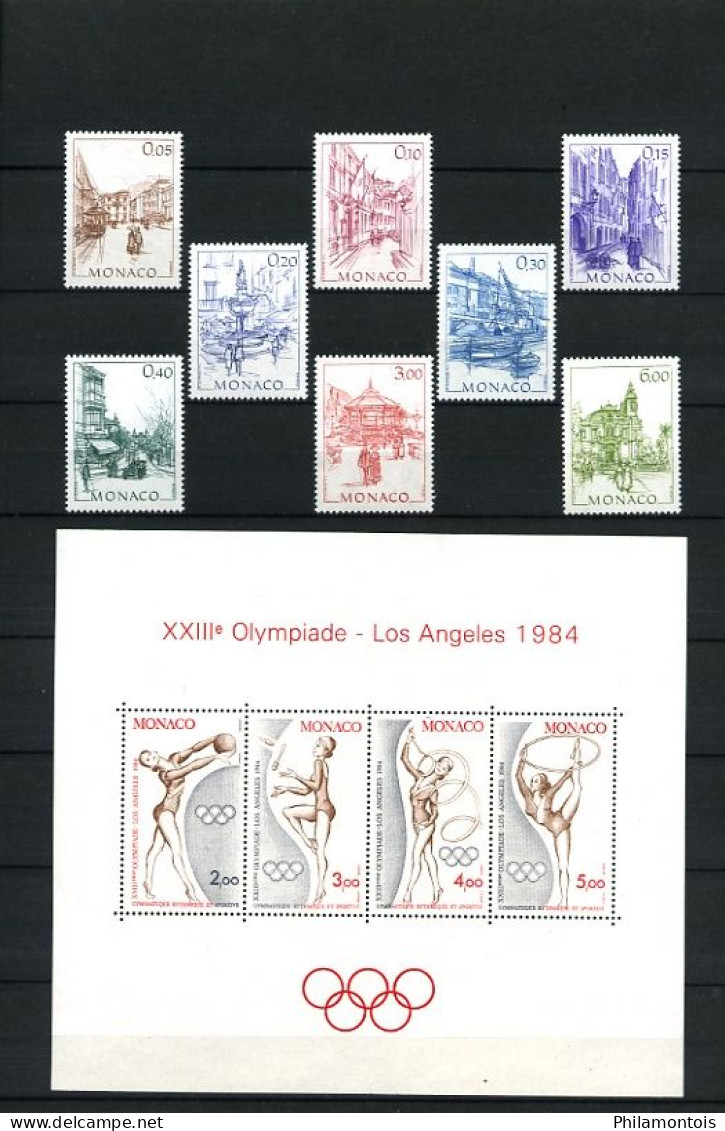 MONACO - Collection complète 1981/1985 - N° 1264 / 1509 - Neufs N** - Très beaux