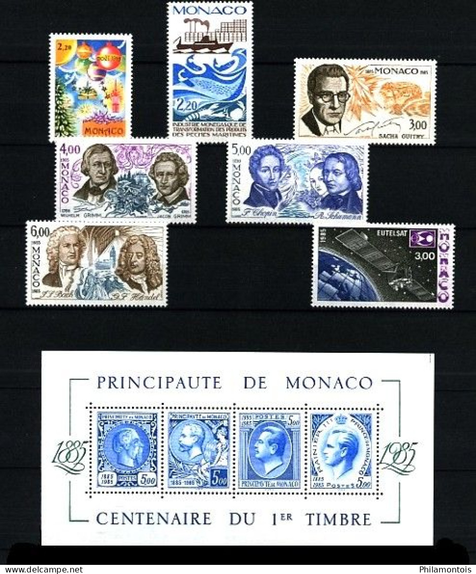 MONACO - Collection complète 1981/1985 - N° 1264 / 1509 - Neufs N** - Très beaux