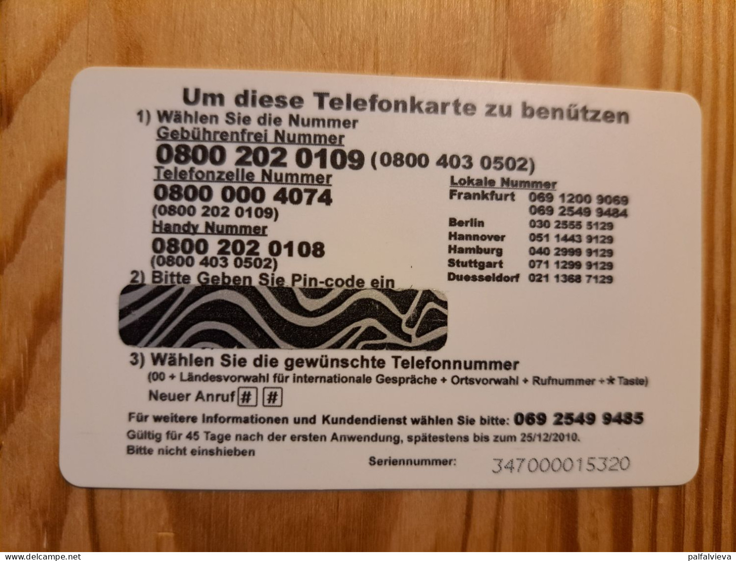 Prepaid Phonecard Germany, Trumpet - GSM, Voorafbetaald & Herlaadbare Kaarten