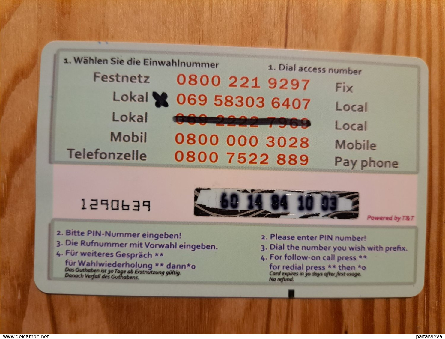 Prepaid Phonecard Germany, Pride Africa - Giraffe, Elephant - [2] Prepaid