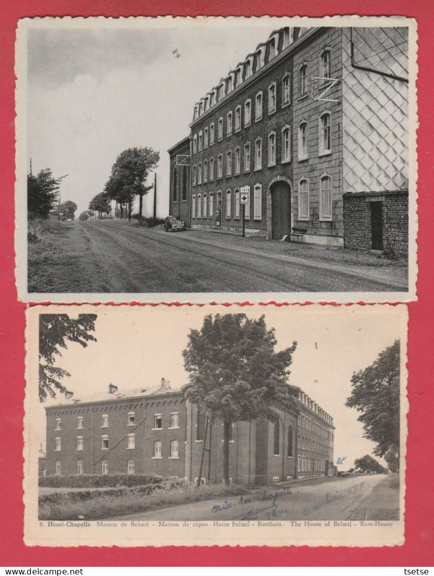 Henri-Chapelle - Maison De Repos Et De Convalescence / Maison De Beloeil - 2 Cartes Postales ( Voir Verso ) - Welkenraedt