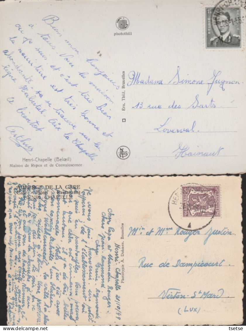 Henri-Chapelle - Maison De Repos Et De Convalescence / Maison De Beloeil - 2 Cartes Postales ( Voir Verso ) - Welkenraedt