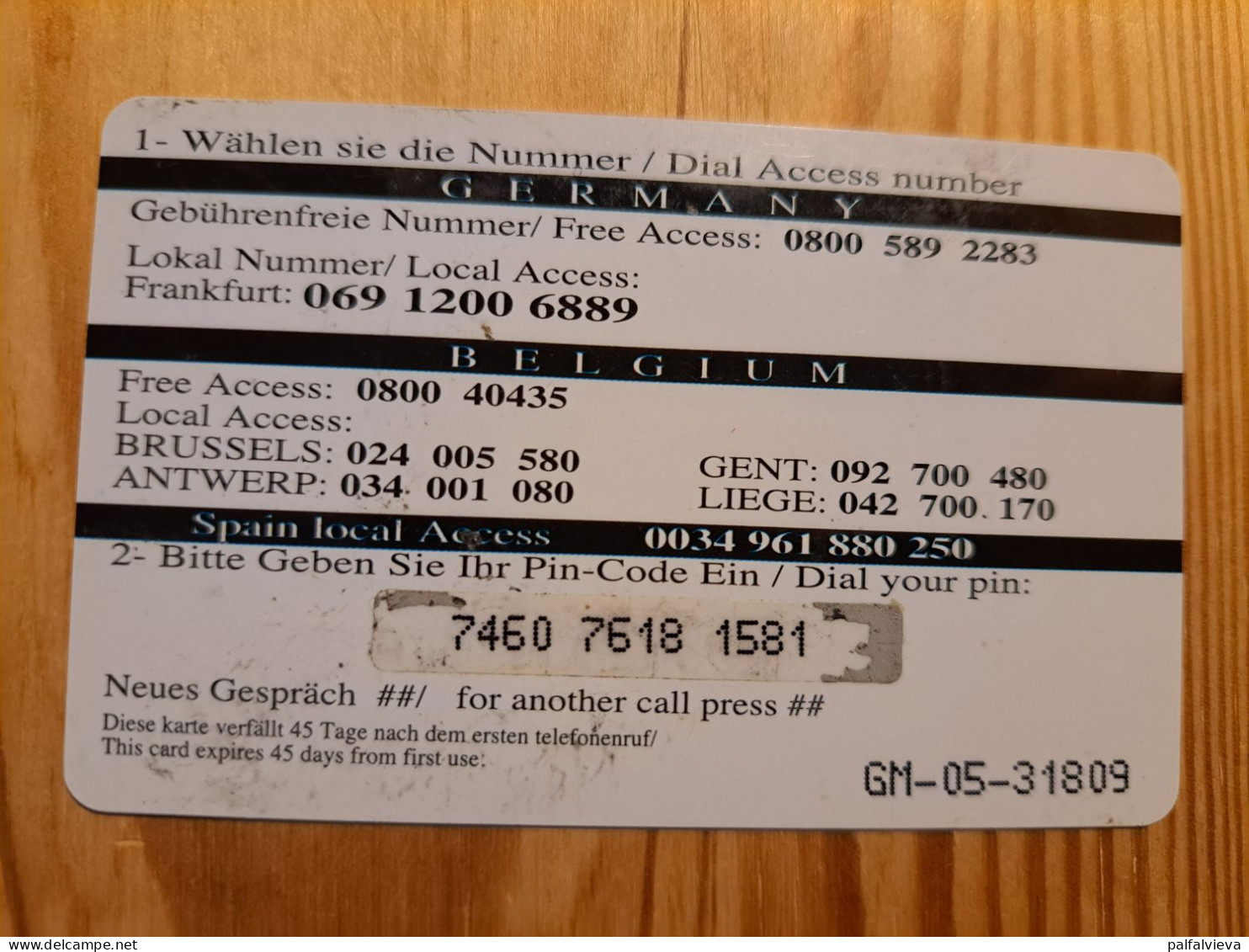 Prepaid Phonecard Germany, Global Magic - Earth, Globe - Cellulari, Carte Prepagate E Ricariche