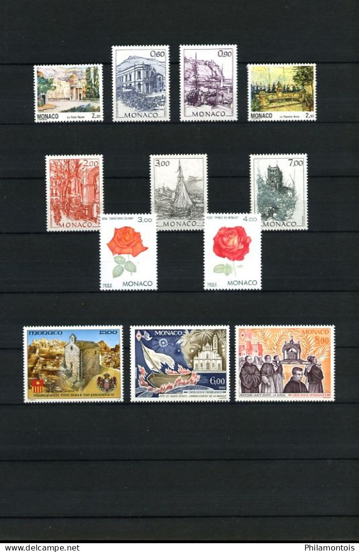 MONACO - Collection complète 1991/1995 - N° 1753 / 2025 - Neufs N** - Très beaux