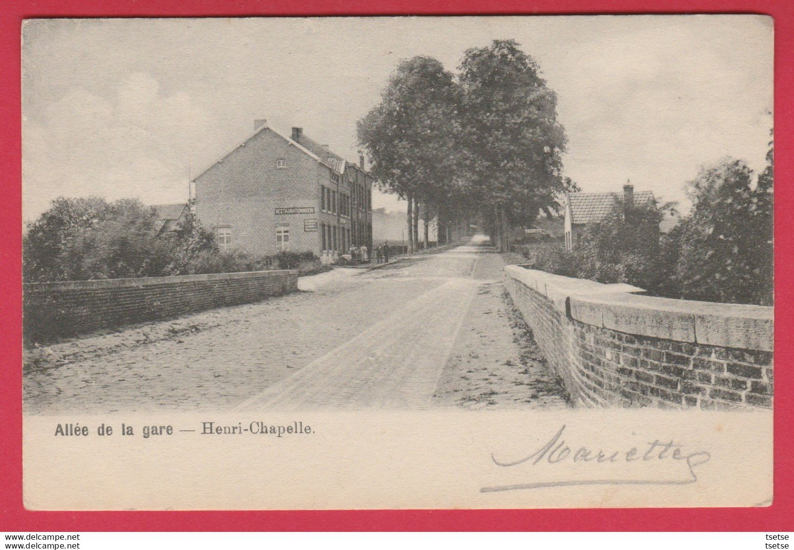 Henri-Chapelle - Allée De La Gare - 190? ( Voir Verso ) - Welkenraedt