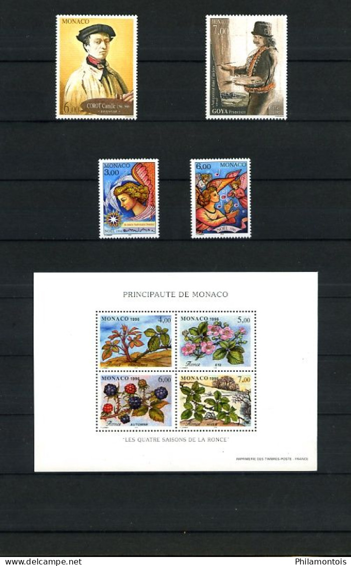 MONACO - Collection Complète 1996/2000 - N° 2026 / 2294 - Neufs N** - Très Beaux - Lots & Serien