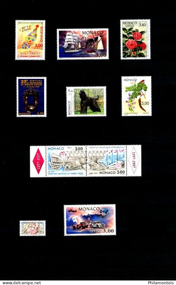 MONACO - Collection complète 1996/2000 - N° 2026 / 2294 - Neufs N** - Très beaux