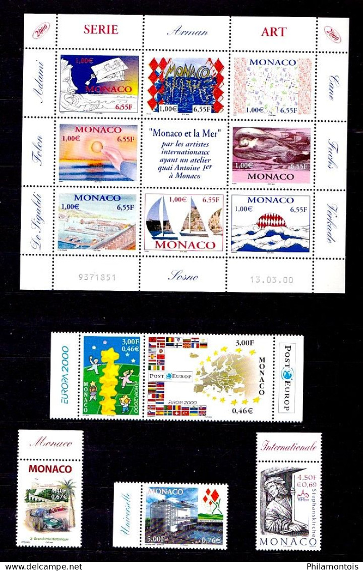 MONACO - Collection complète 1996/2000 - N° 2026 / 2294 - Neufs N** - Très beaux