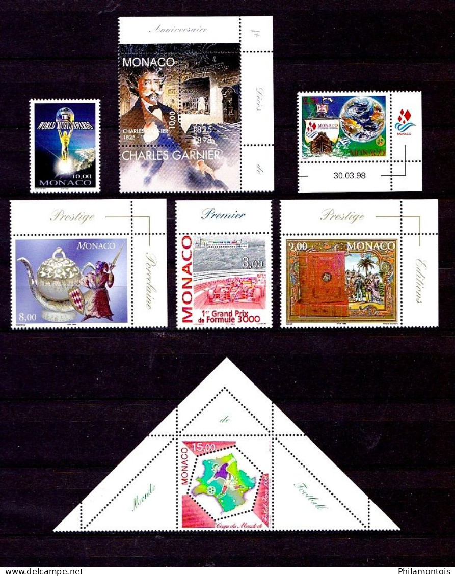 MONACO - Collection complète 1996/2000 - N° 2026 / 2294 - Neufs N** - Très beaux