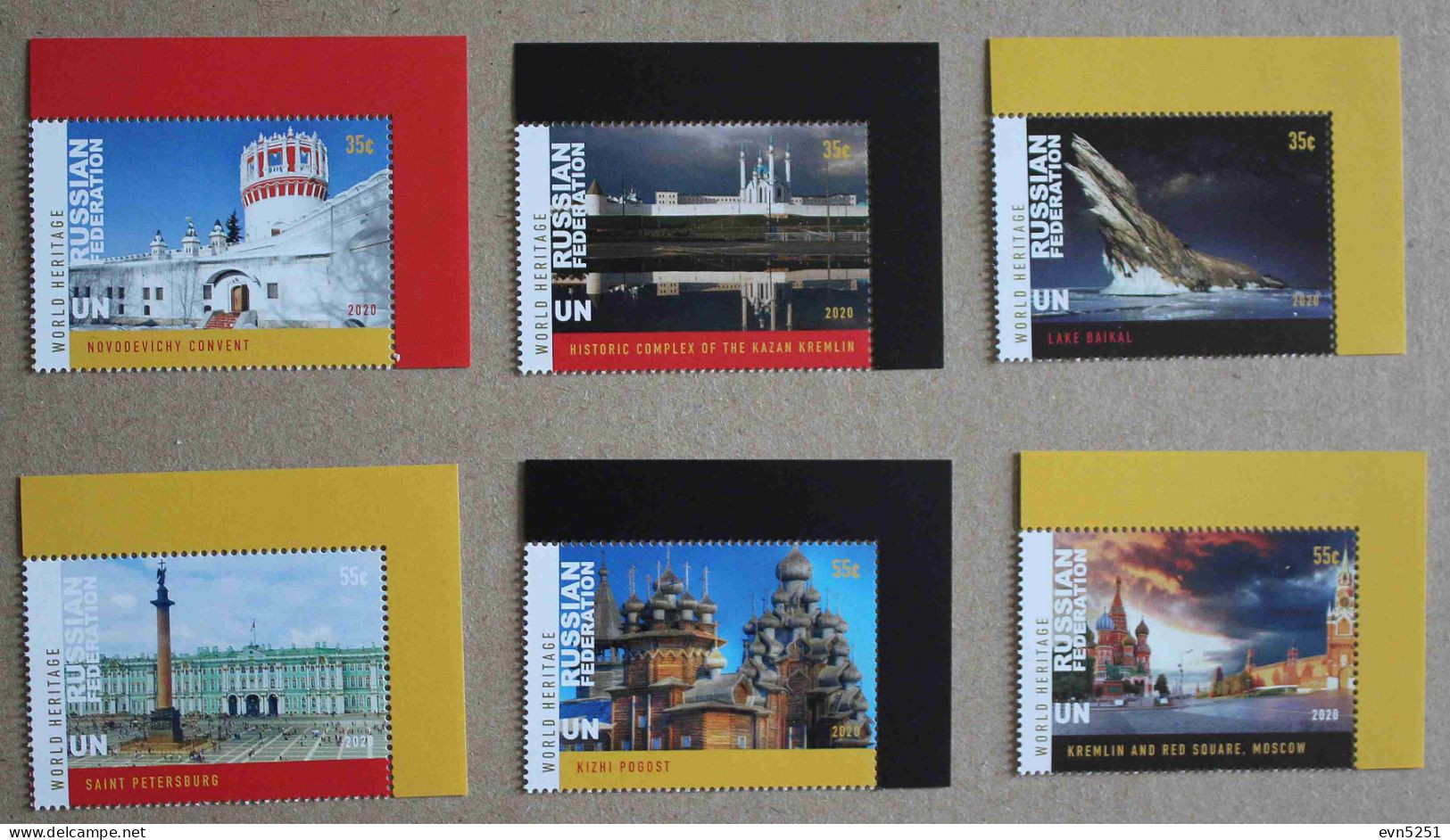 Ny20-04 : Nations Unies New-York  - Patrimoine Mondial, Russie Avec Bdf - Unused Stamps