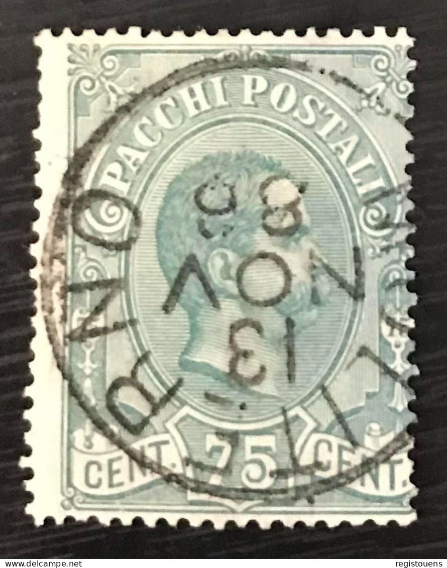 Timbre Oblitéré Italie Colis Postaux 1884 - Pacchi Postali