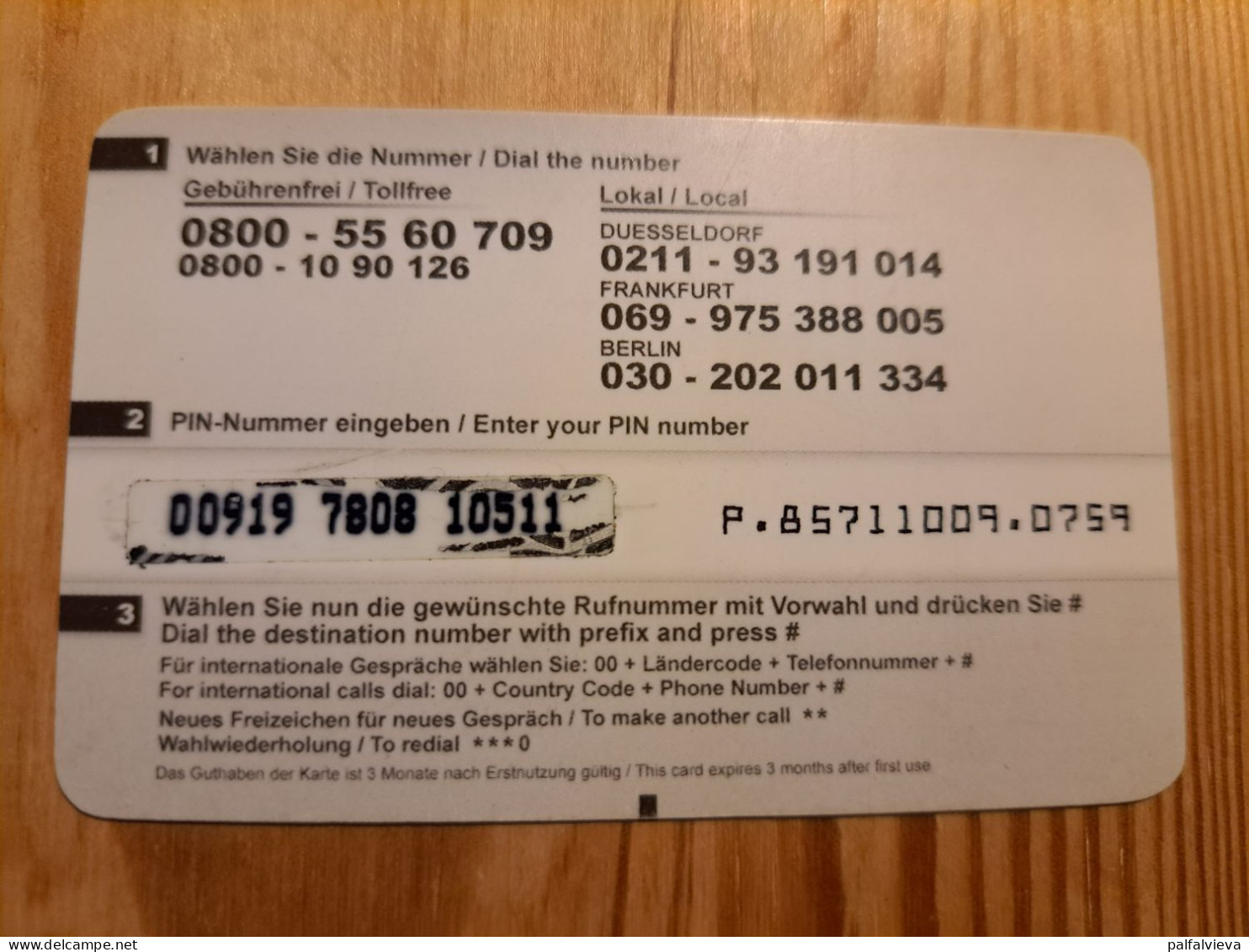 Prepaid Phonecard Germany, Midnight - Moon, Luna - [2] Prepaid