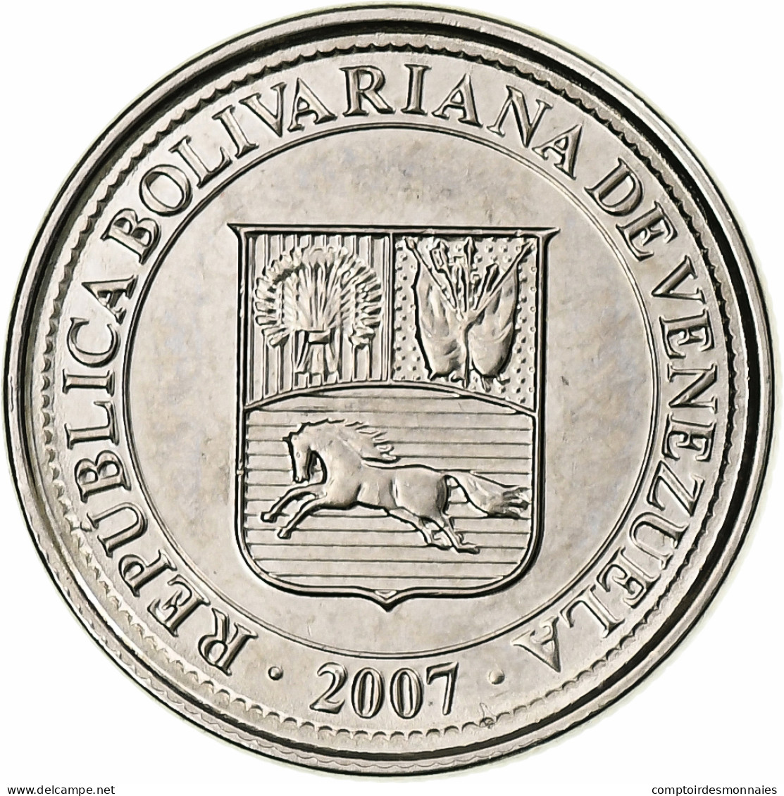 Venezuela, 10 Centimos, 2007, Maracay, Nickel Plaqué Acier, SPL, KM:89 - Venezuela