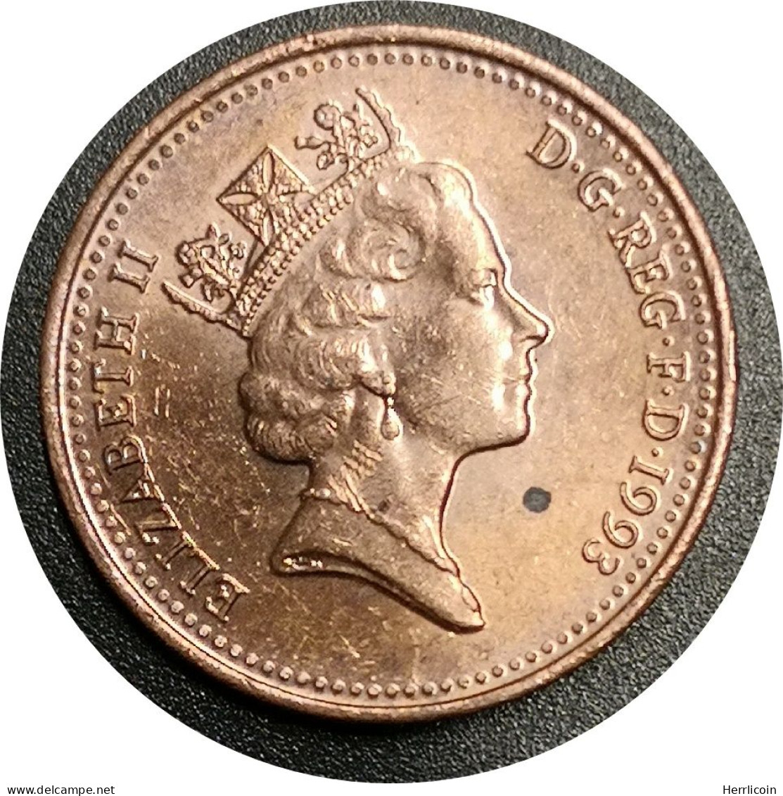 1 Penny 1993 Royaume Uni, Type Elizabeth II 3e Portrait, Magnétique, Monnaie De Collection - 1 Penny & 1 New Penny