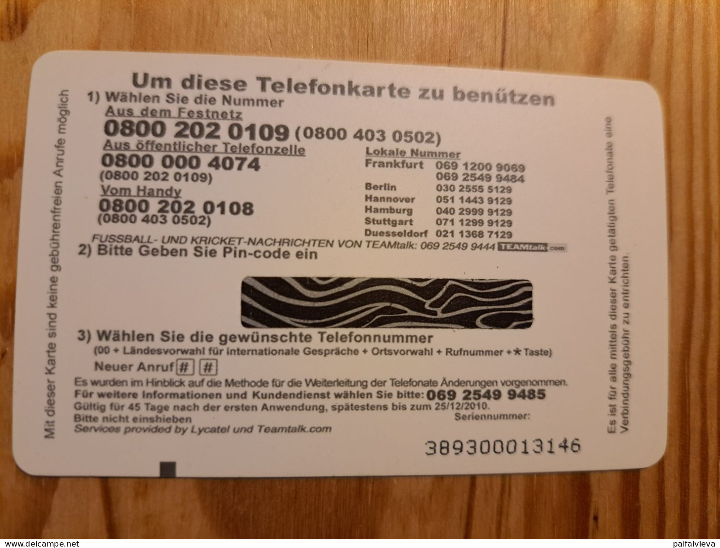 Prepaid Phonecard Germany, Iconic - GSM, Cartes Prepayées & Recharges