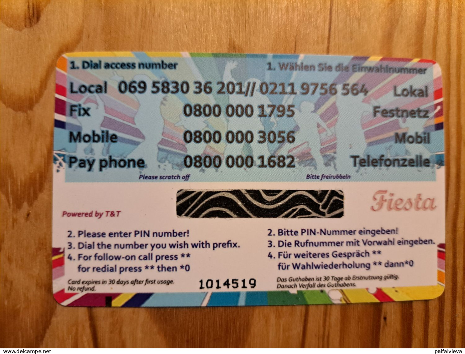 Prepaid Phonecard Germany, Fiesta - [2] Móviles Tarjetas Prepagadas & Recargos