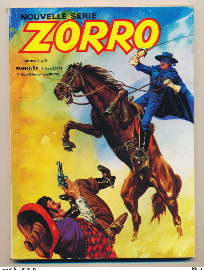 Bande Dessinée ZORRO Nouvelle Série N° 9  Juin 1981  Tarik  Comment Naquit Mexico L'éléphant  Popeye - Zorro