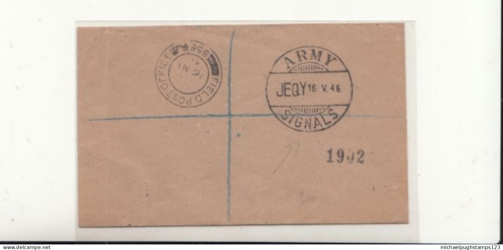 G.B. / Military Mail / Army Signals Postmarks / Belgium - Non Classés