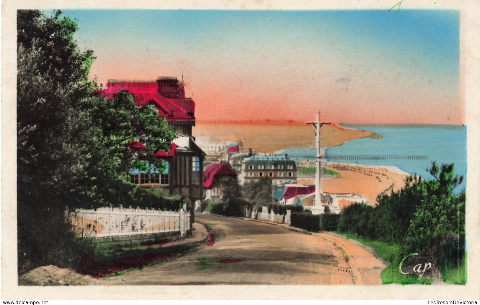 FRANCE - Trouville - Reine Des Plages - Vue Prise Du Calvaire Vers La Plage - Carte Postale Ancienne - Trouville