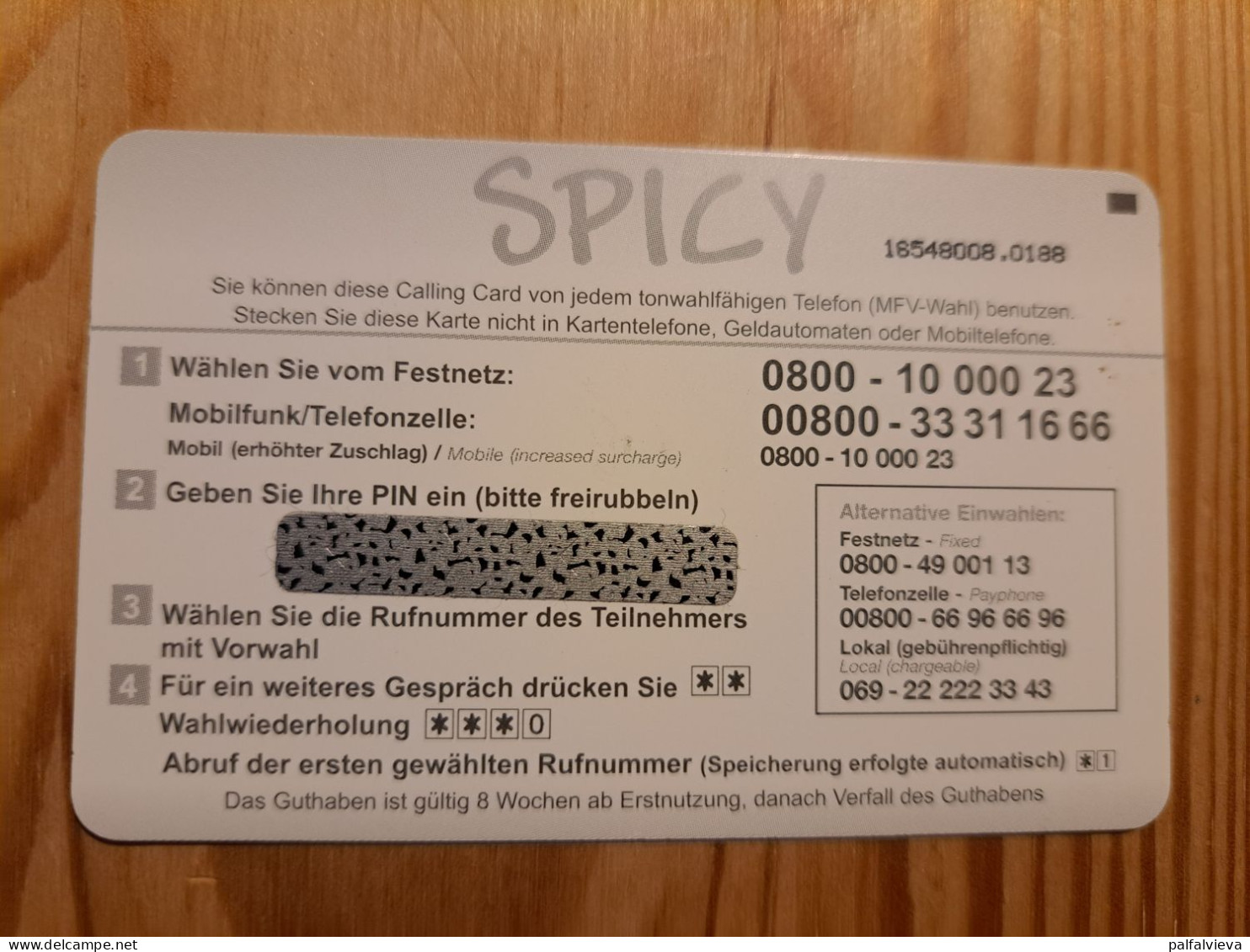 Prepaid Phonecard Germany, ATG. Spicy Handy - Cellulari, Carte Prepagate E Ricariche