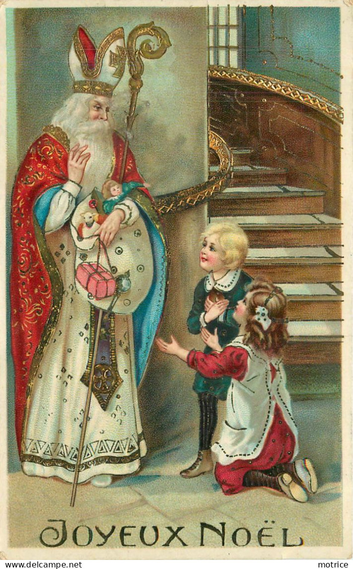 JOYEUX NOËL - Saint Nicolas Et Enfants. - Nikolaus