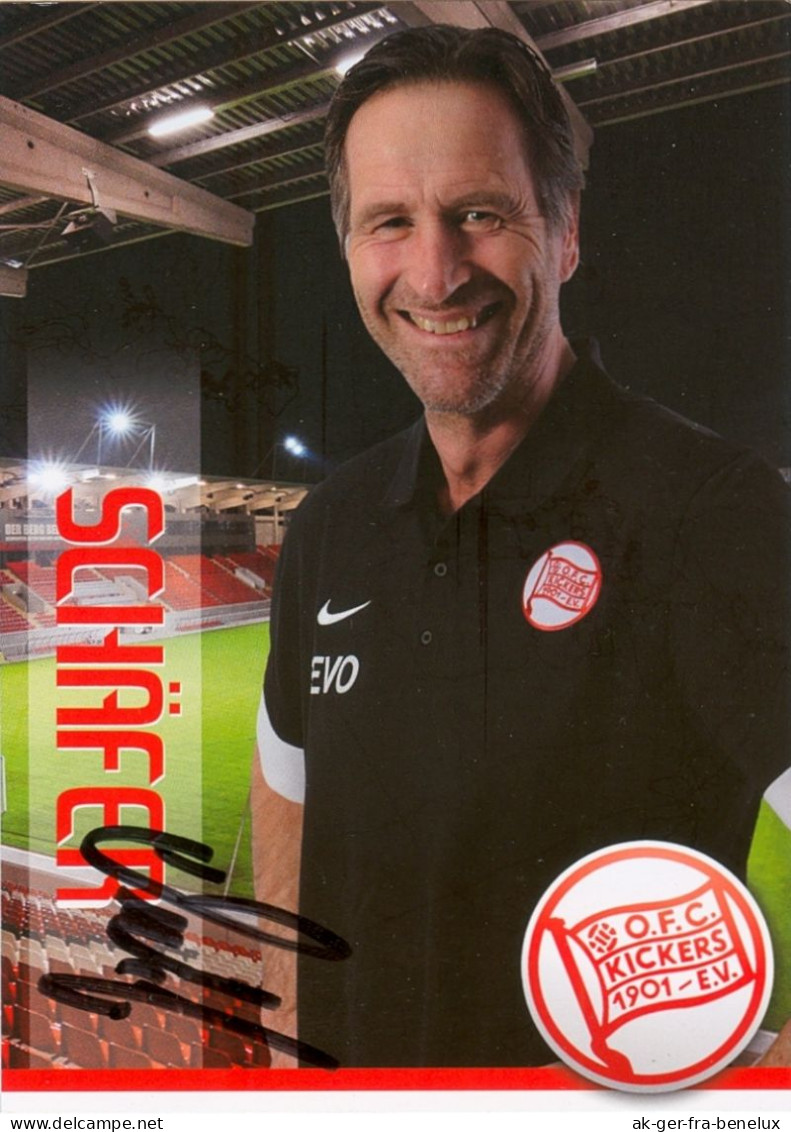 AK Dieter Schäfer Offenbacher Kickers 13-14 OFC Offenbach Am Main Autogrammkarte Fußball Football Deutschland Germany - Autographes