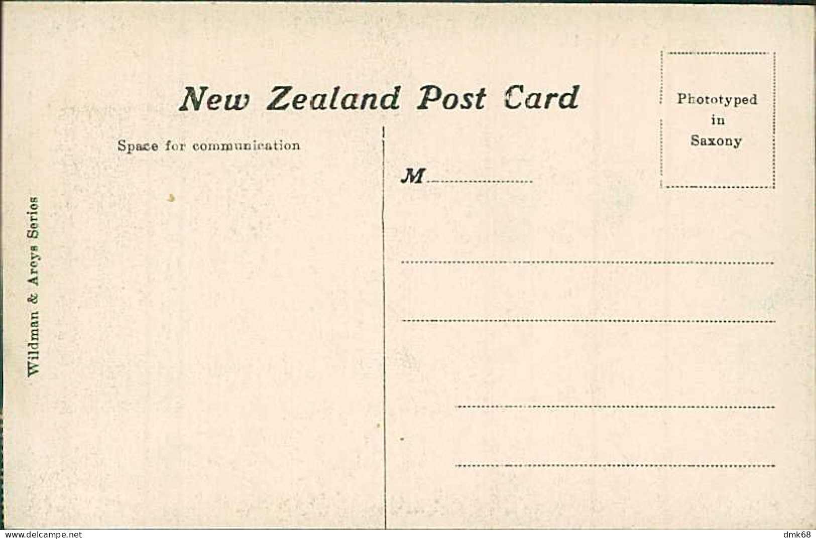 NEW ZEALAND - AUCKLAND - KAWAU  - WILDMAN & AREYS SERIES -1920s / STAMP  (17451) - Nouvelle-Zélande