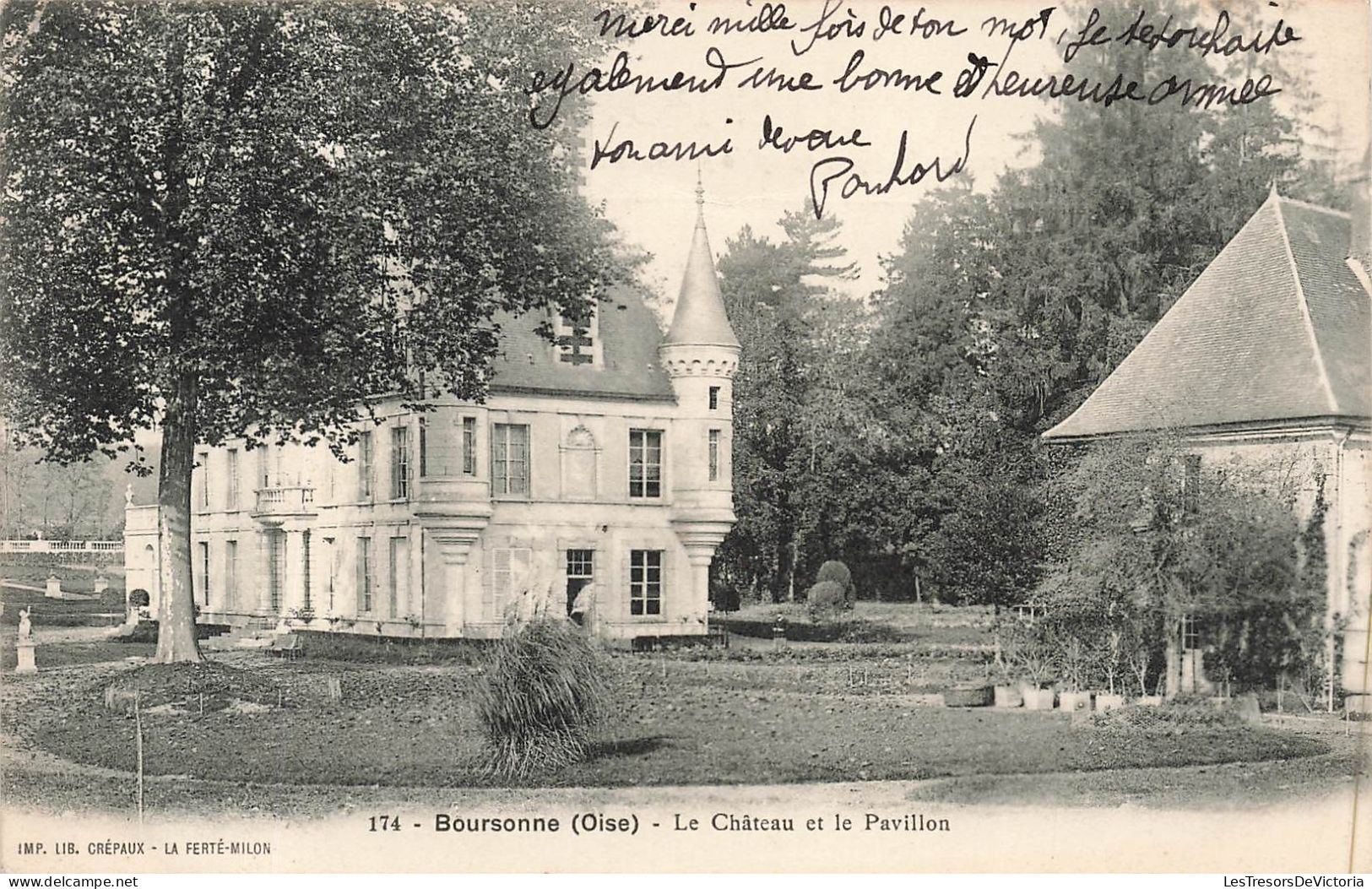 FRANCE - Boursonne (Oise) - Vu Général  Le Château Et Le Pavillon - Carte Postale Ancienne - Altri & Non Classificati